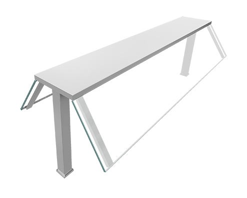 玻璃罩 尺寸：1800x650x600mm