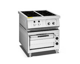 四頭電磁電陶連下焗爐 尺寸：700x710x950mm