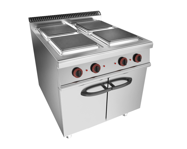 四頭電煮食爐連柜座 尺寸：800x900x850+100mm