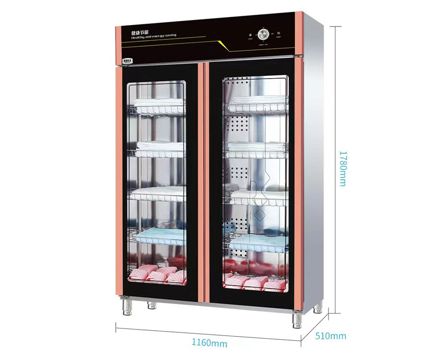 全無磁密胺款雙門中溫消毒柜1000L  RTP-1000LF35
